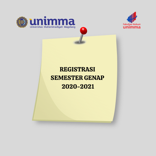 REGISTRASI SEMESTER GENAP Tahun Akademik 2020/2021