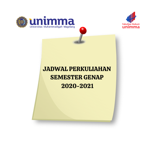 JADWAL PERKULIAHAN GENAP 2020-2021