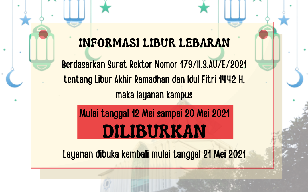 Informasi Libur Akhir Ramadhan
