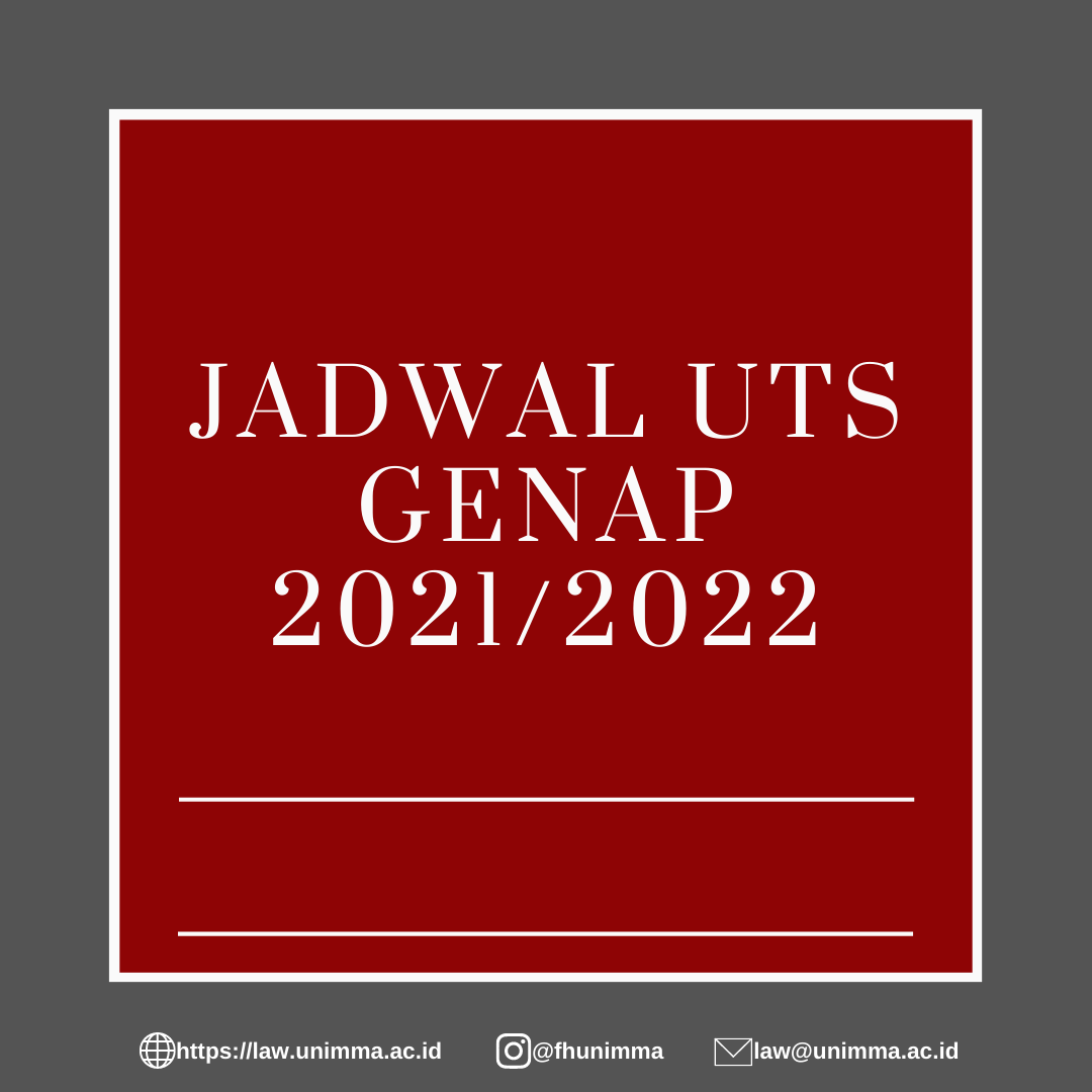 Jadwal UTS Semester Genap 2021/2022