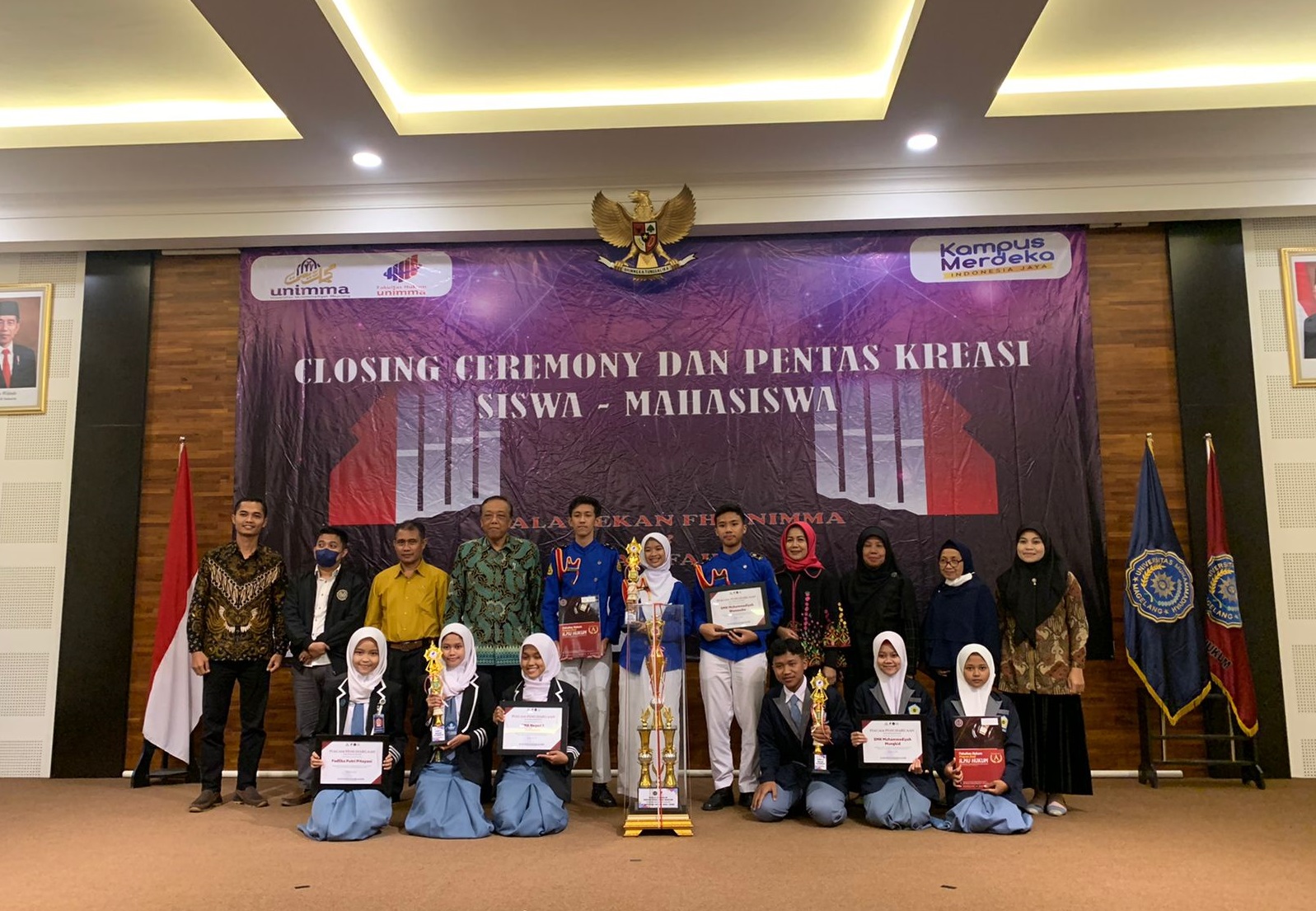 Penutupan Kegiatan Piala Dekan, Law Fair, dan  Pentas Kreasi FH UNIMMA Berlangsung Meriah