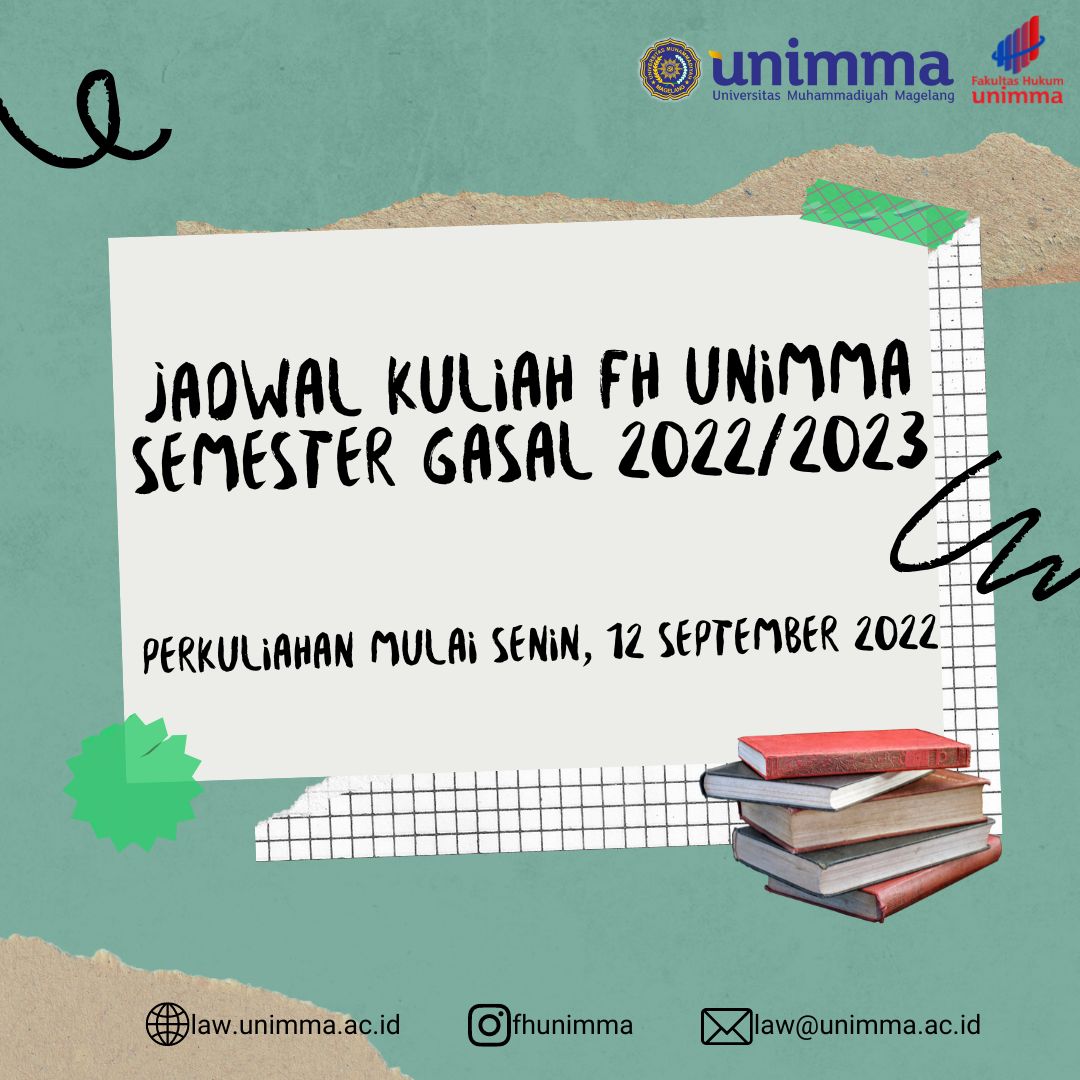 Jadwal Perkuliahan Semester Gasal 2022/2023