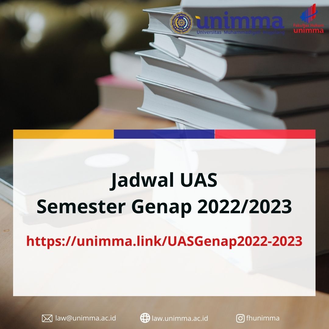 Jadwal UAS Semester Genap 2022-2023