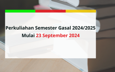 Jadwal Kuliah Semester Gasal T.A. 2024-2025