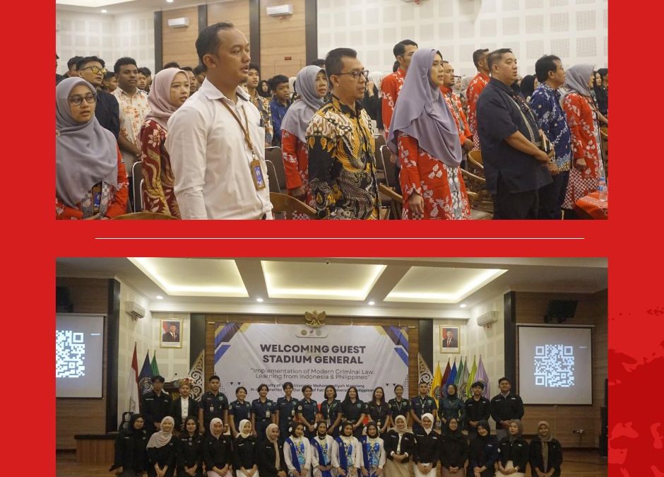Welcoming Guest and Stadium General: Implementation of Modern Criminal Law – Learning from Indonesia & Philippines