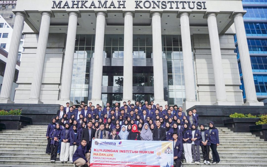 Perkuat Kompetensi Lulusan, Mahasiswa FH Unimma Pelajari Penegakan Hukum Langsung di MK dan KPK